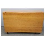 Antique drop leaf table (refinished) 30'H 70 1/2'W