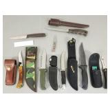 8 MIB Buck knives- 12' longest