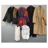 Gp women's clothing incl camel hair coat, faux