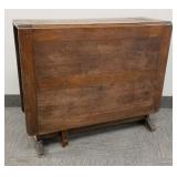 Vintage oak drop leaf gateleg table- 30'H 60'W