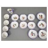 Vintage child's Mickey/ Minnie Mouse china incl