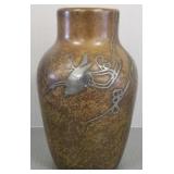 Heintz sterling on bronze base w/ bird design- 6'H