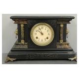 New Haven ornate pillar mantle clock 11'T 18'W