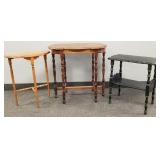 3 vintage, etc. woodside tables- 29 1/2'H 30'W