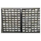 2 multi-drawer cabinets w/ jewelry findings, charm