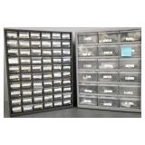 2 mutli-drawer cabinets w/ jewelry findings,