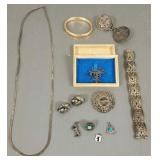 Small group sterling silver & gold filled jewelry