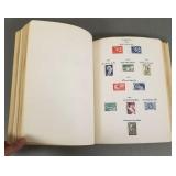 Stamp album w/ vintage Scandinavian stamps incl