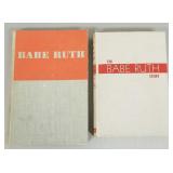 2 vintage Babe Ruth books incl 'The Babe Ruth