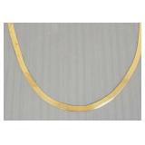 14K gold Italy necklace- 6.0g, 20'L (as seen-