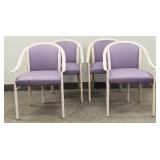 4 modern design upholstery arm chairs- 33'H 24'W