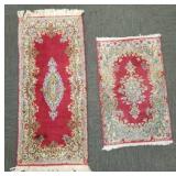 2 handmade wool Oriental rugs: 24'x 58' &