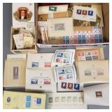 Group assorted vintage foreign stamps- some unused