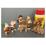 Gp vintage collectibles incl Peanuts thermos, Walt