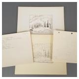 Darwin Fallrath painting & sketches- Two Pines-