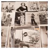 Collection vintage press photos incl pin ups,