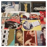 Collection Deco ephemera pin-ups, car