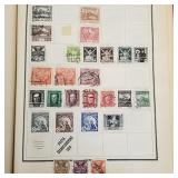 6 vintage foreign stamp albums w/ stamps incl