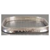 Tiffany & Co. sterling silver square bangle