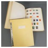 2 stamp albums w/ vintage stamps incl 1850's: