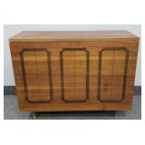 Mid-century sewing cabinet/ table- 28 1/2'H 38'W