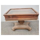 Coffee table/ display case- 21 3/4'H 26 1/2'W 18'D