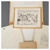 Darwin Fallrath painting & sketches- Angled Roofs,