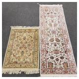 2 oriental rugs: 76' x 25 1/2' runner & 41' x