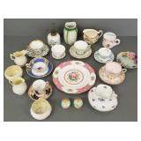 Gp assorted bone china, Belleek, etc incl