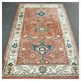 Oriental pattern area rug- 95' x 60'