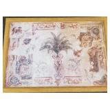 Large contemporary framed artwork- 45 1/2'H 65'W