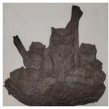 Rowley signed & dated '07 bronze wall sculpture-