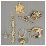 Group 14K gold scrap jewelry- 4.0g total