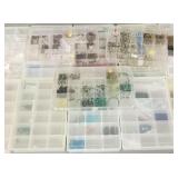 Gp stone, glass, etc beads in 13 cases