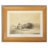 Vintage Catlin NA Indian Collection stone