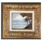 Purcell signed oil painting on board- seascape-