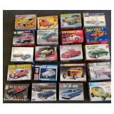 20- 125th scale models- hot rods, muscle cars,