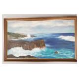 Bro. Brendan signed oil painting on canvas-