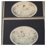 2 Henri Berte framed prints: Breeze & June-