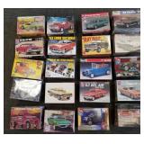 20- 125th scale models- hot rods, muscle cars,