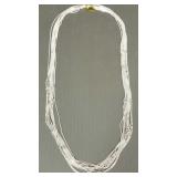 Ten 30' sterling silver chains- 64g total