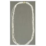 Ten 30' sterling silver chains- 64g total