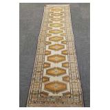 Handmade oriental runner- 27' x 110' (9' 2')