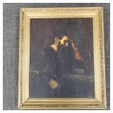 Fang signed Old Master style oil painting on