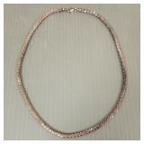 Italy sterling silver necklace- 25g; 20'L