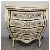Bombe 4-drawer chest w/ elaborate mother of pearl