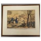 Kellogg colored litho 'Battle of Pea Ridge' 1862-
