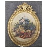 Ornately framed signed W. Gerlach '47 still life