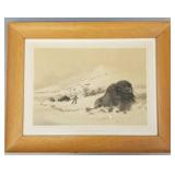 Vintage Catlin NA Indian Collection stone