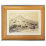 Vintage Catlin NA Indian Collection stone